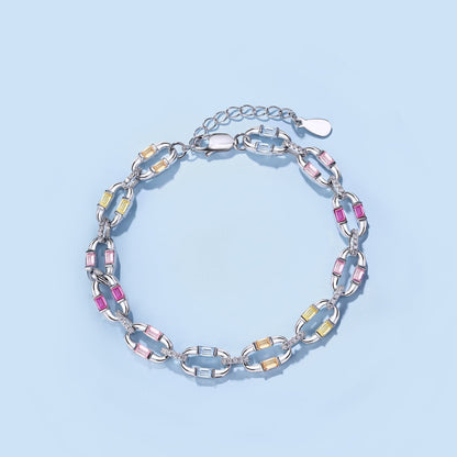[Royal Jewelry]Dazzling Colorful Daily Bracelet