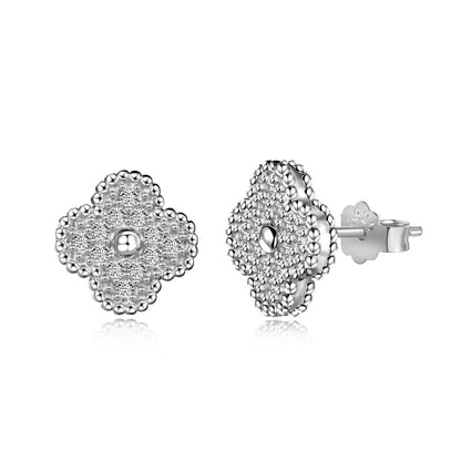 [Royal Jewelry]Four Leaf Clover Fashion Earrings