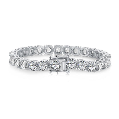 [Royal Jewelry]0.75 Carat Dazzling Round Cut Wedding Bracelet