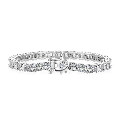 [Royal Jewelry]Ornate Sparkling Round Cut Wedding Bracelet