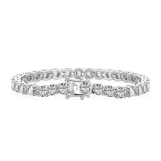 [Royal Jewelry]Ornate Sparkling Round Cut Wedding Bracelet