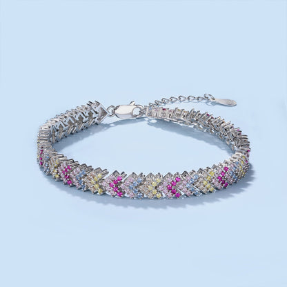 [Royal Jewelry]Ornate Sparkling Round Cut Party Bracelet