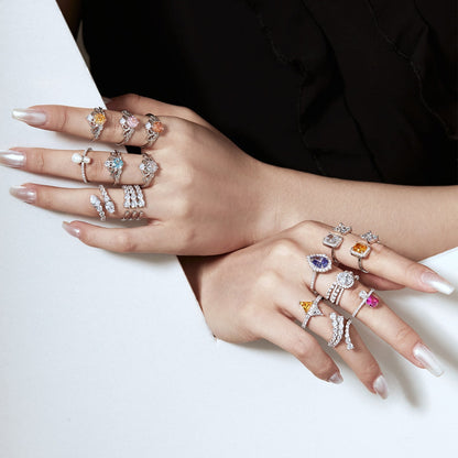 [Royal Jewelry]Unique Vivid Snake Shape Daily Ring