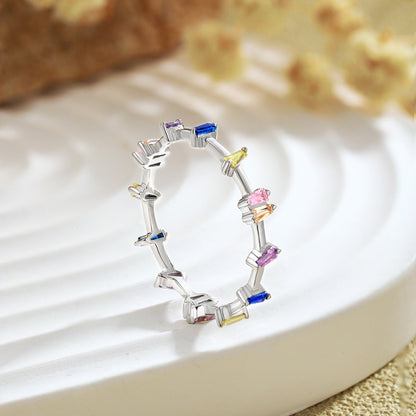 [Royal Jewelry]Unique Trapezoid Cut Daily Ring