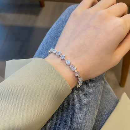 [Royal Jewelry]Unique Exquisite Multi Cut Daily Bracelet