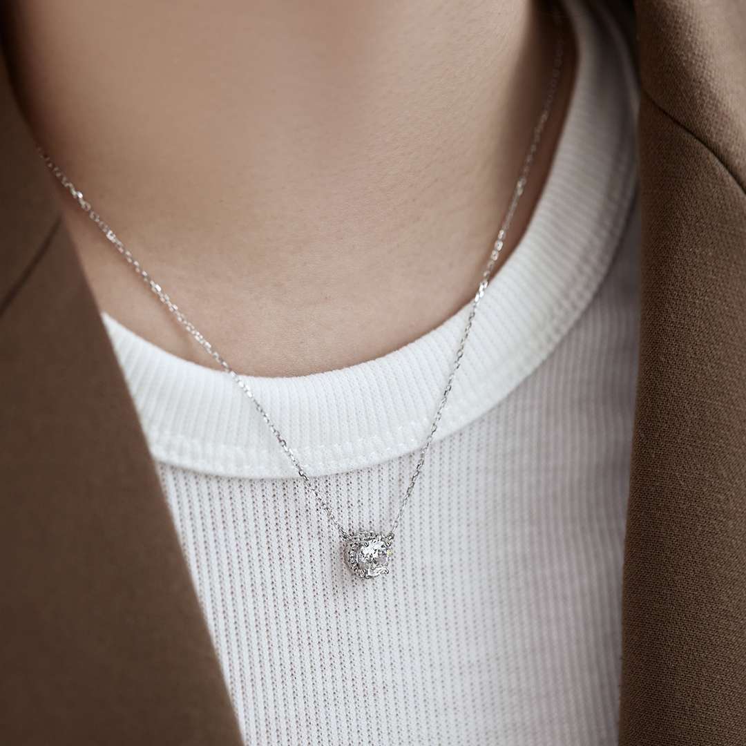 [Royal Jewelry]Luxurious Round Cut Necklace