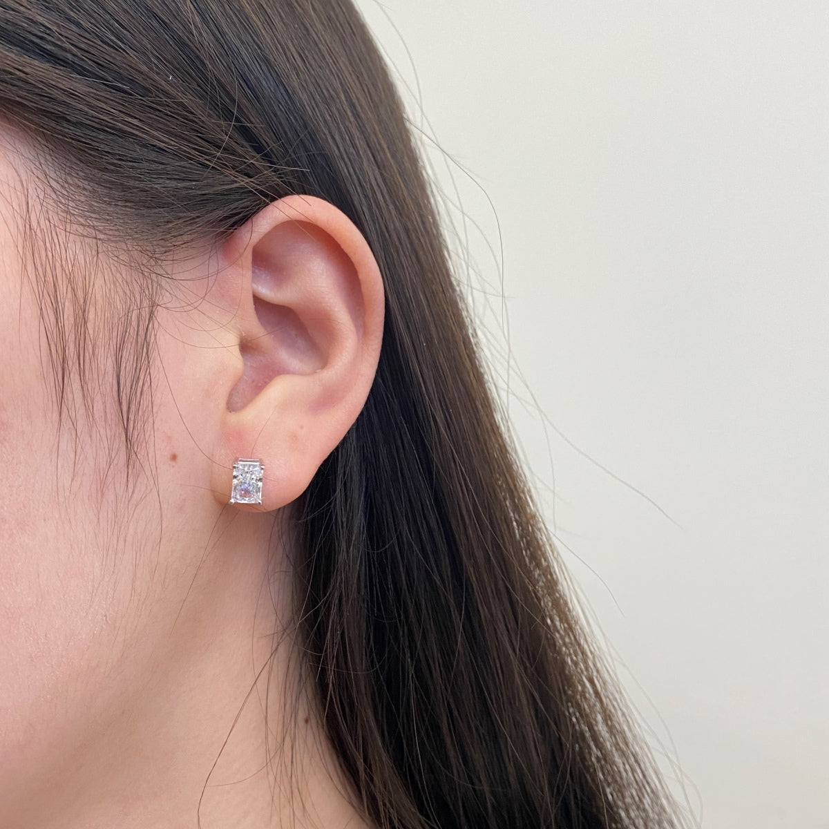 [Royal Jewelry]Radiant Luxurious Princess Cut Daily Earrings