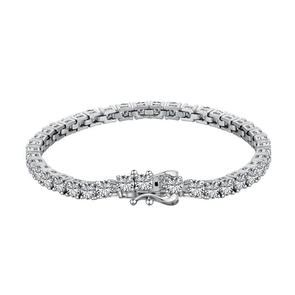 [Royal Jewelry]Luxurious Ornate Round Cut Tennis Bracelet