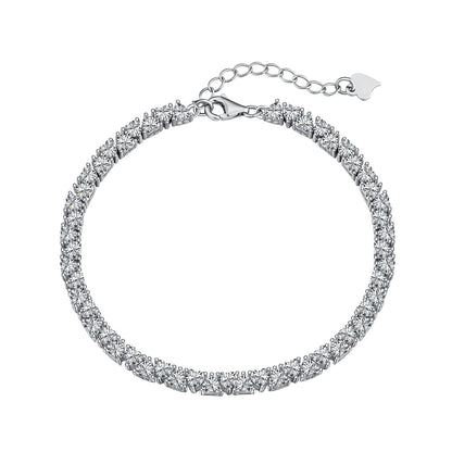 [Royal Jewelry]Dazzling Romantic Heart Shape Lover Bracelet