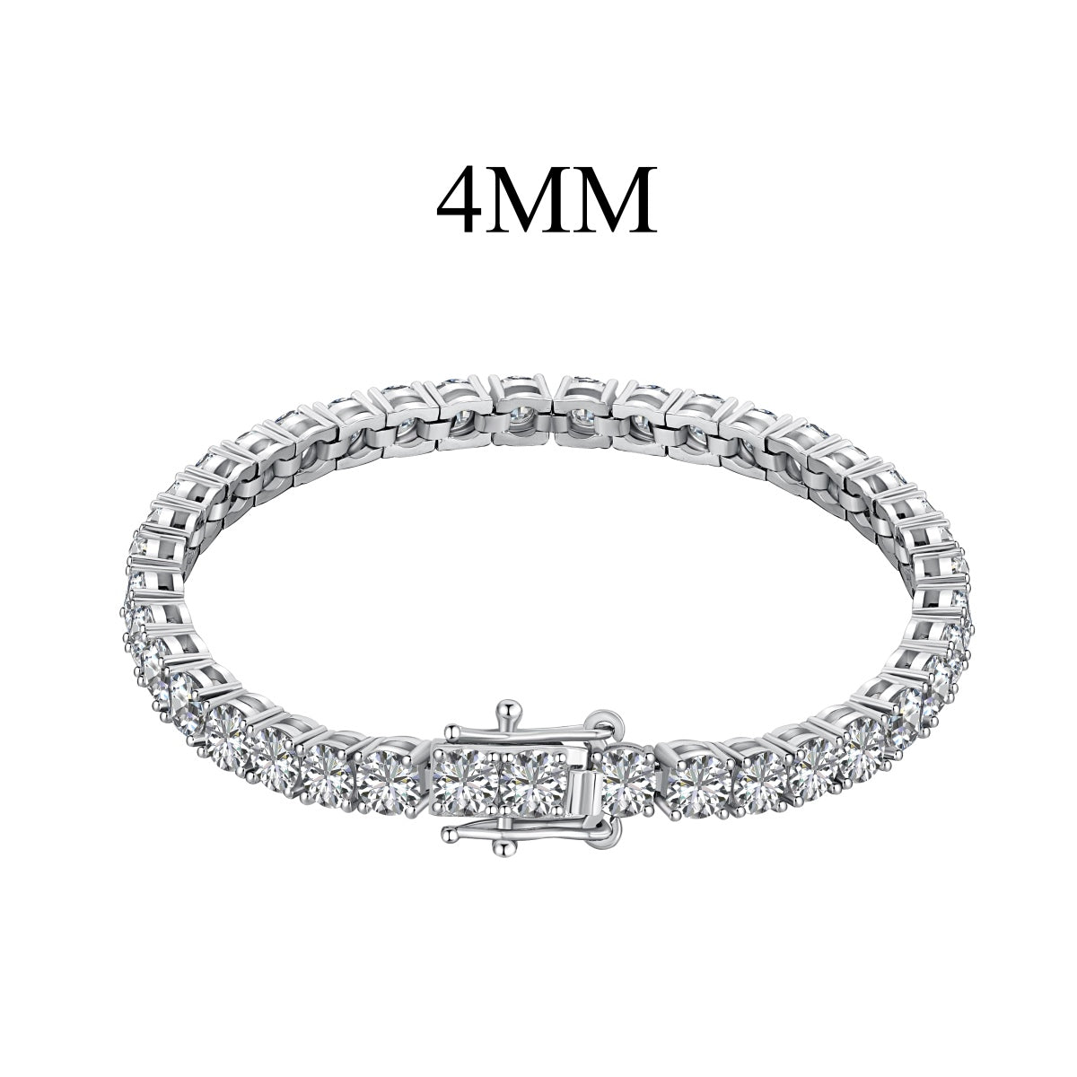 [Royal Jewelry]Radiant Colorful Round Cut Party Bracelet