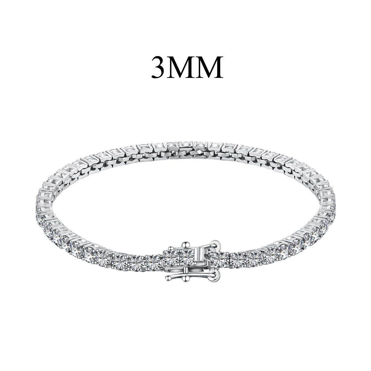 [Royal Jewelry]Radiant Colorful Round Cut Party Bracelet