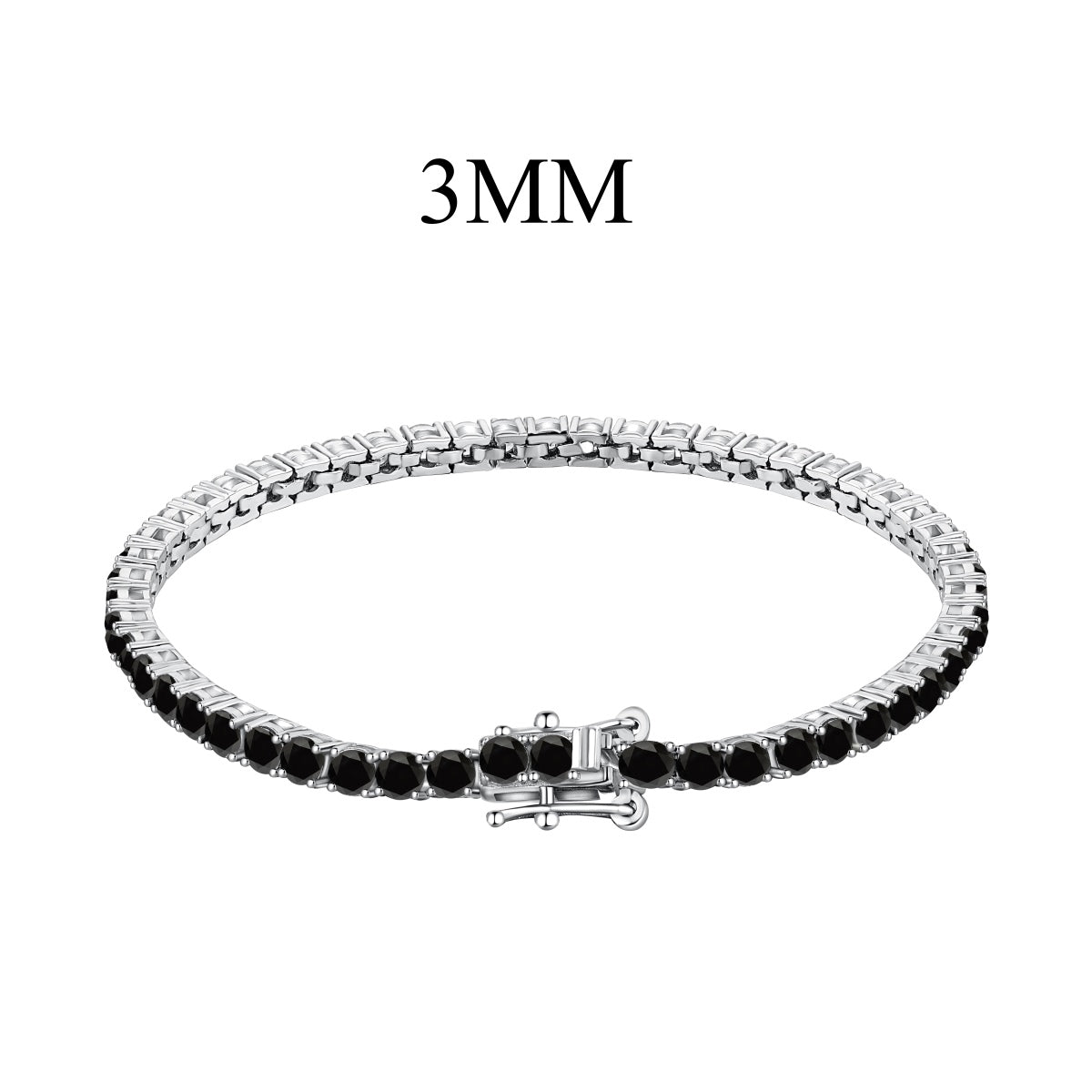 [Royal Jewelry]Radiant Colorful Round Cut Party Bracelet