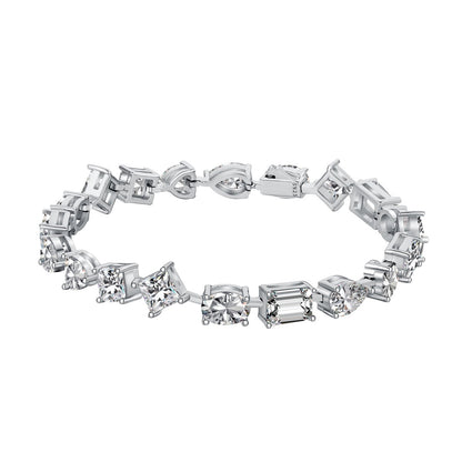[Royal Jewelry]Unique Exquisite Multi Cut Daily Bracelet