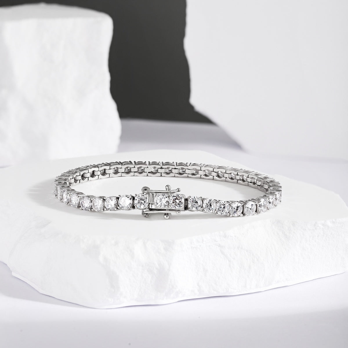[Royal Jewelry]Radiant Colorful Round Cut Party Bracelet