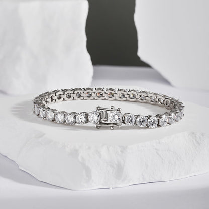 [Royal Jewelry]Ornate Sparkling Round Cut Wedding Bracelet