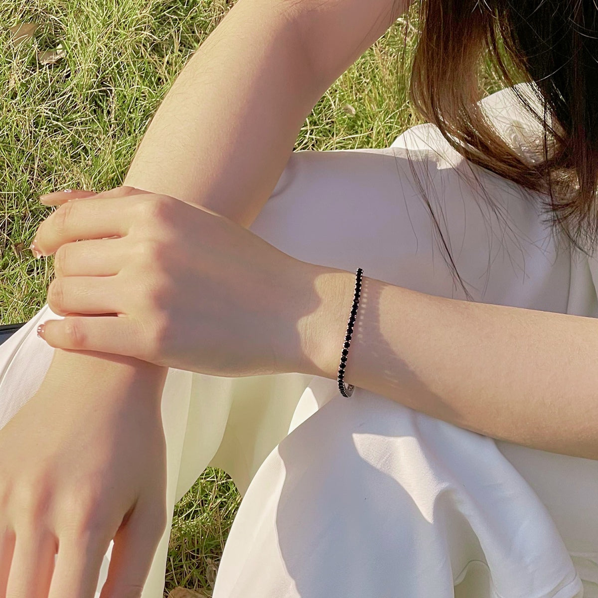 [Royal Jewelry]Radiant Colorful Round Cut Party Bracelet