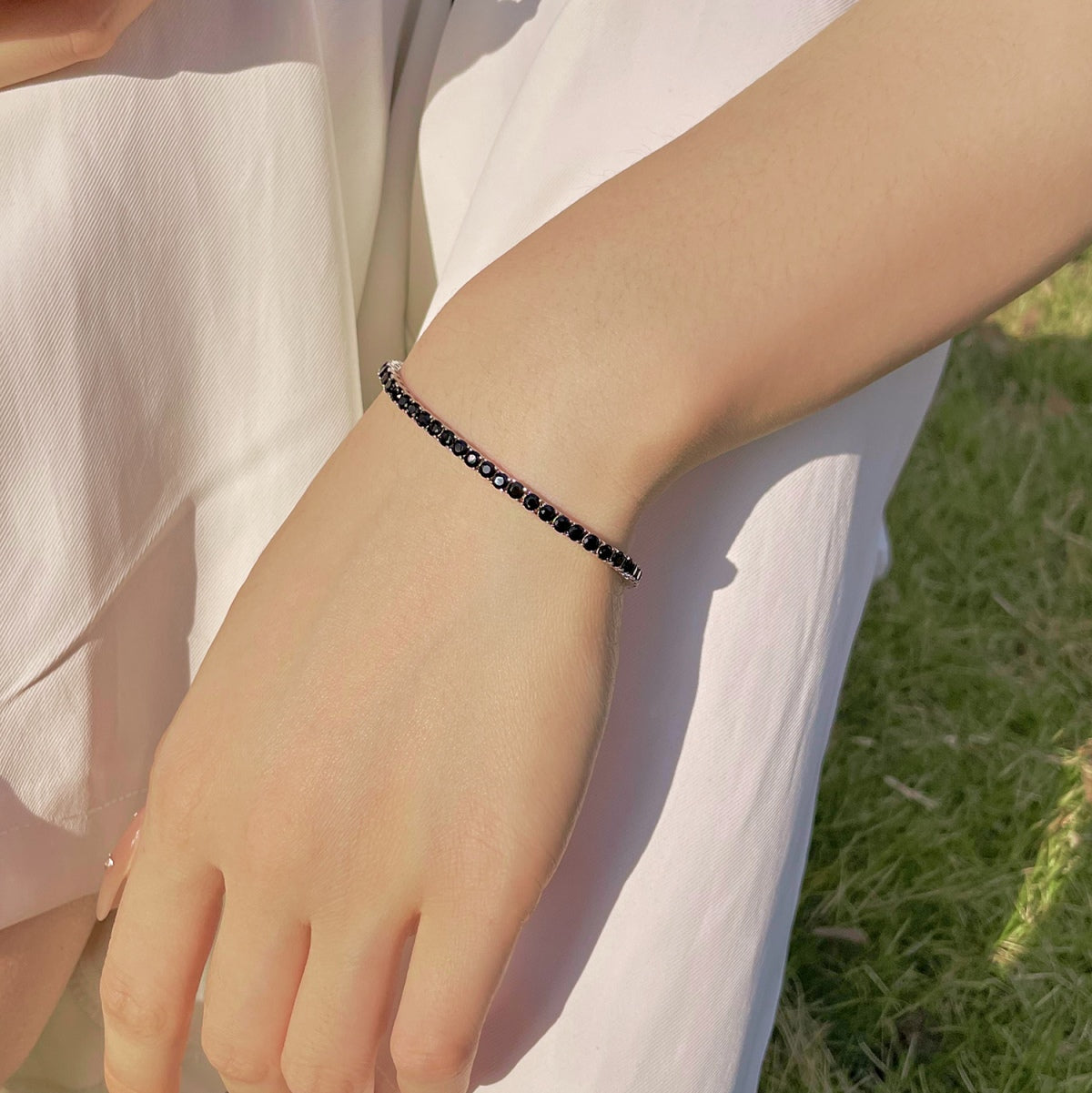[Royal Jewelry]Radiant Colorful Round Cut Party Bracelet