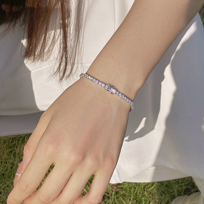 [Royal Jewelry]Radiant Colorful Round Cut Party Bracelet