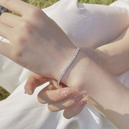 [Royal Jewelry]Radiant Colorful Round Cut Party Bracelet