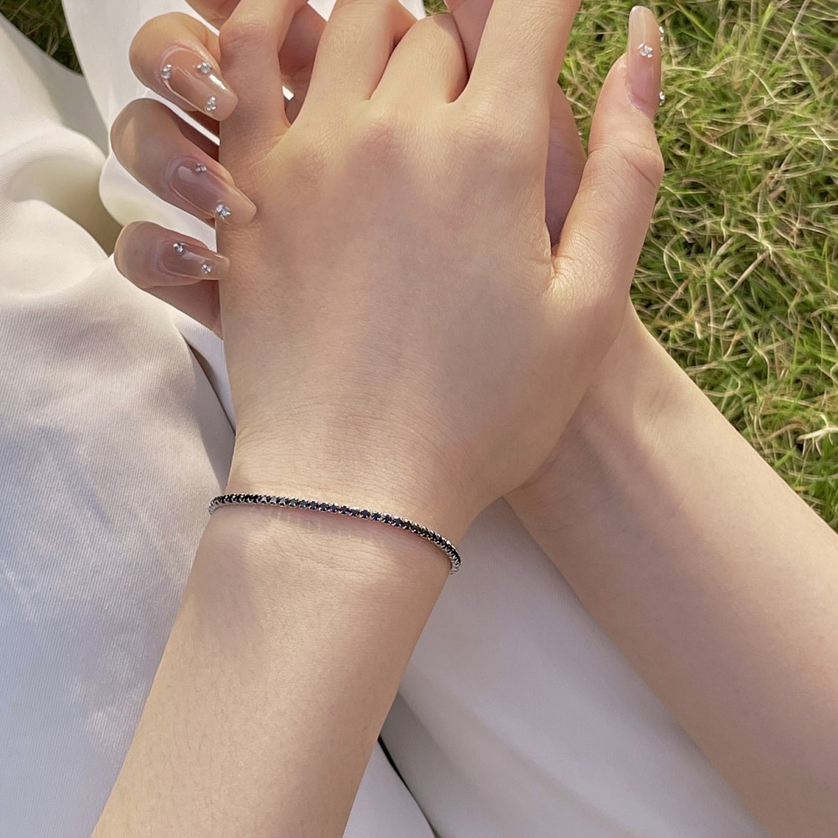 [Royal Jewelry]Radiant Colorful Round Cut Party Bracelet