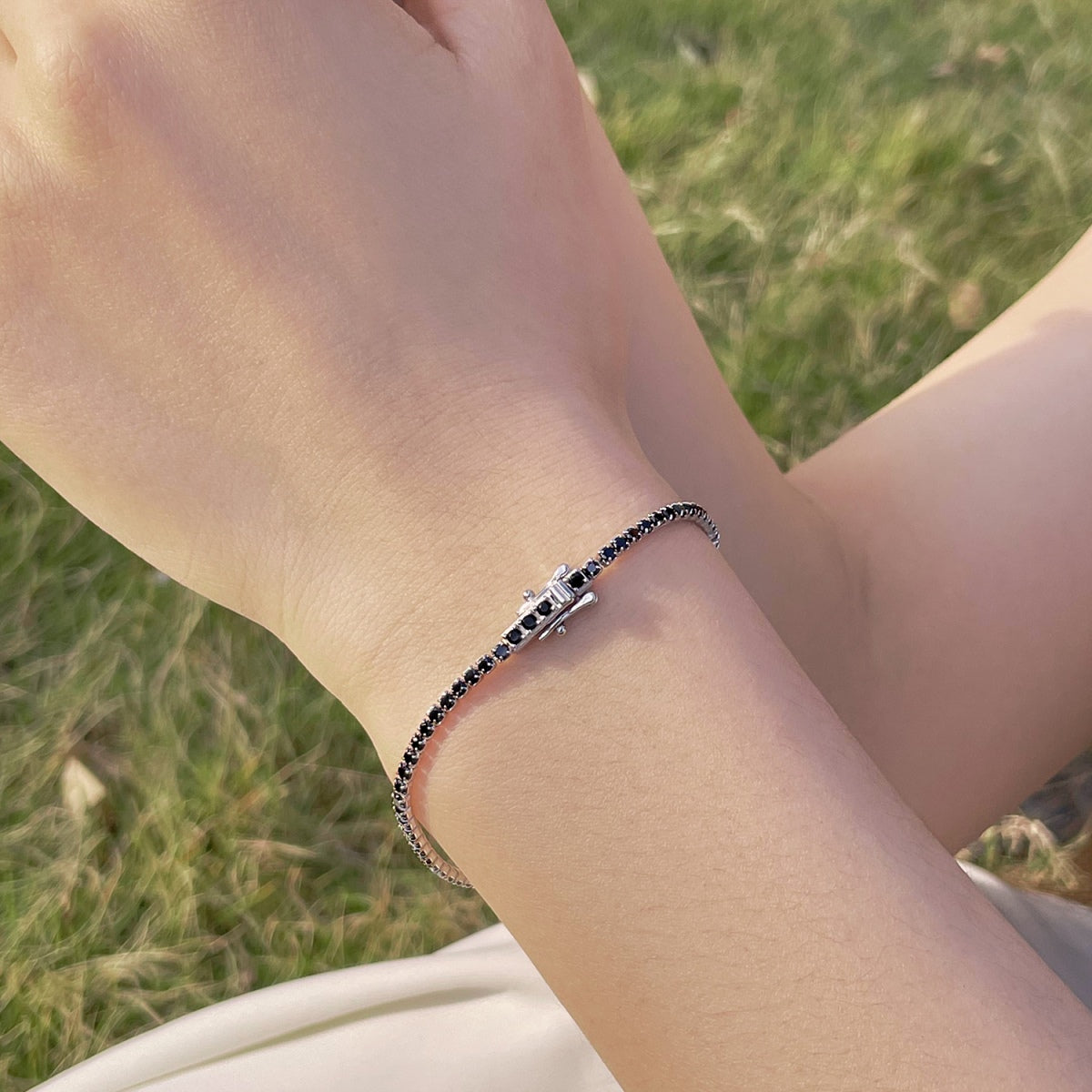 [Royal Jewelry]Radiant Colorful Round Cut Party Bracelet