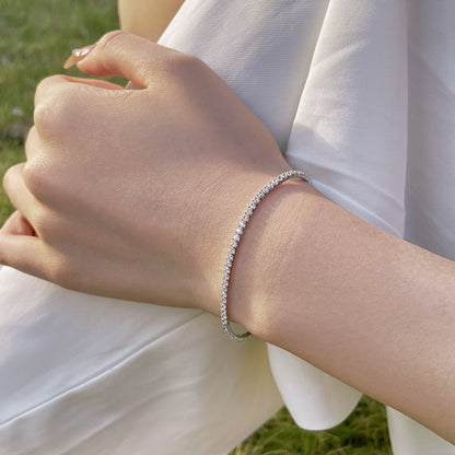 [Royal Jewelry]Radiant Colorful Round Cut Party Bracelet