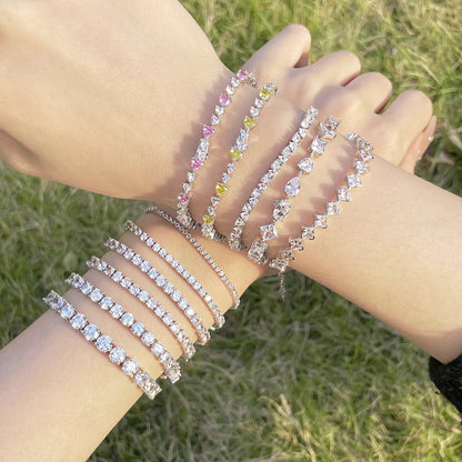 [Royal Jewelry]Unique Exquisite Multi Cut Daily Bracelet