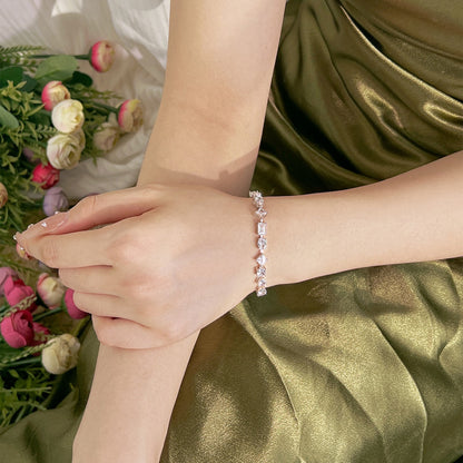 [Royal Jewelry]Unique Exquisite Multi Cut Daily Bracelet