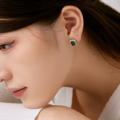 [Royal Jewelry]Luxurious Dainty Emerald Cut Banquet Earrings
