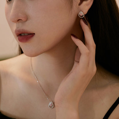 [Royal Jewelry]Sparkling Delicate Water Drop Shape Daily Earrings