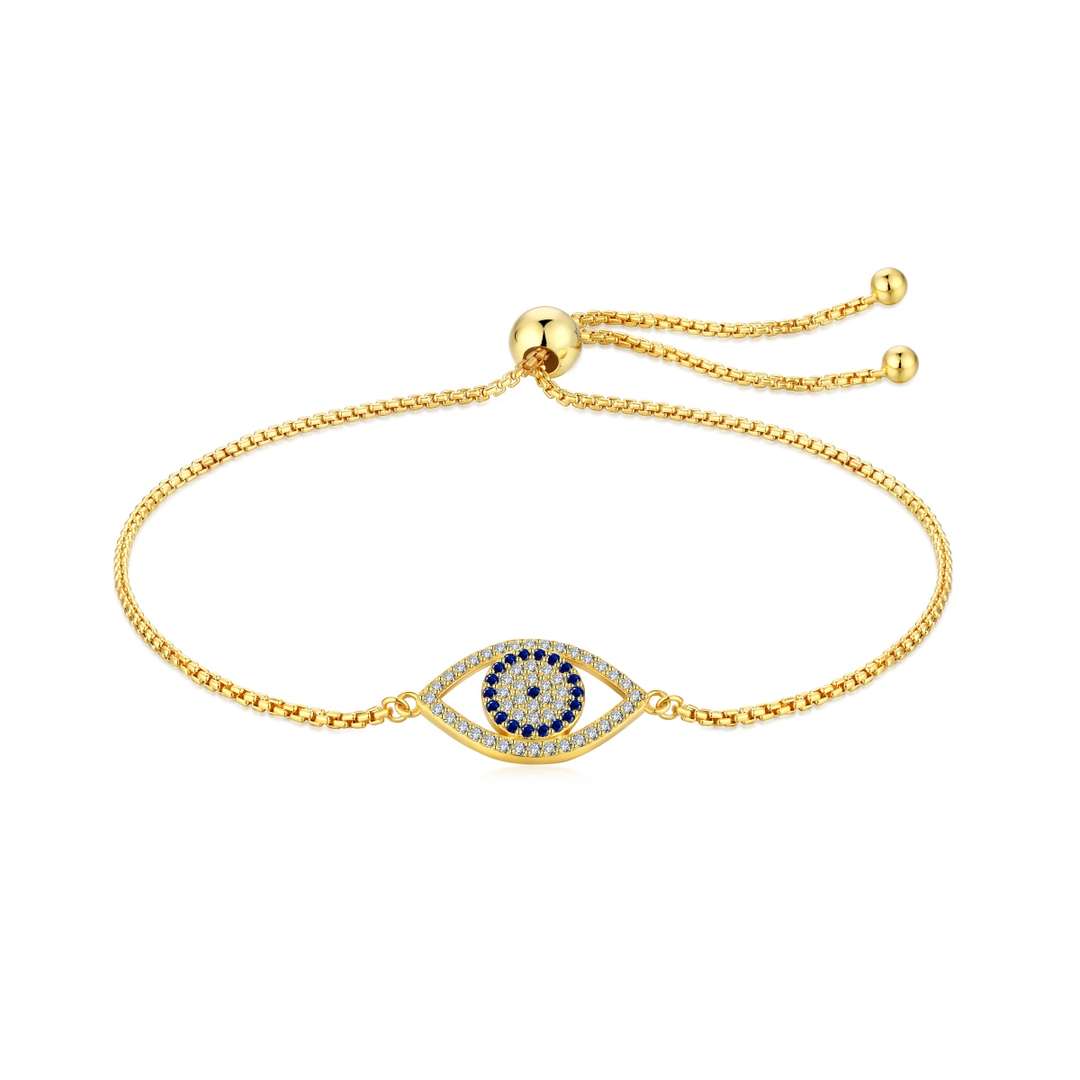 [Royal Jewelry]Dazzling Eye Shape Necklace