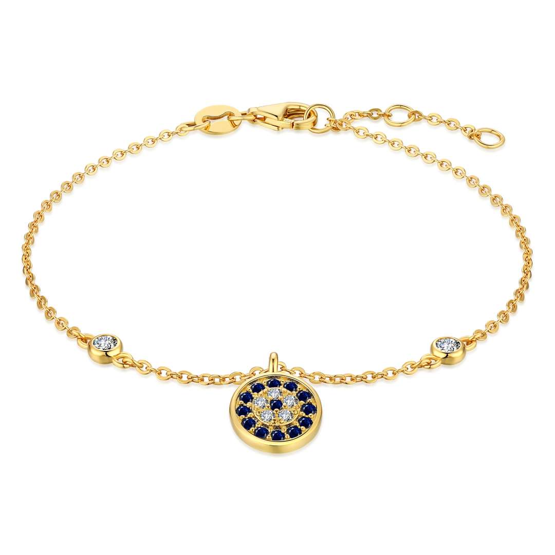 [Royal Jewelry]Devil's Eye Round Shape Bracelet