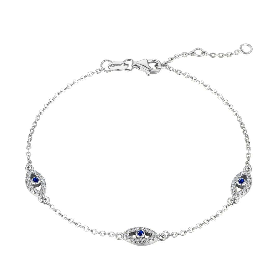 [Royal Jewelry]Evil Eye Shape Pendent Necklace