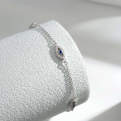 [Royal Jewelry]Evil Eye Shape Pendent Necklace