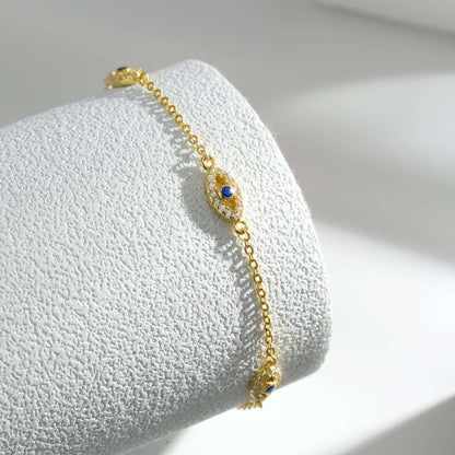 [Royal Jewelry]Evil Eye Shape Pendent Necklace