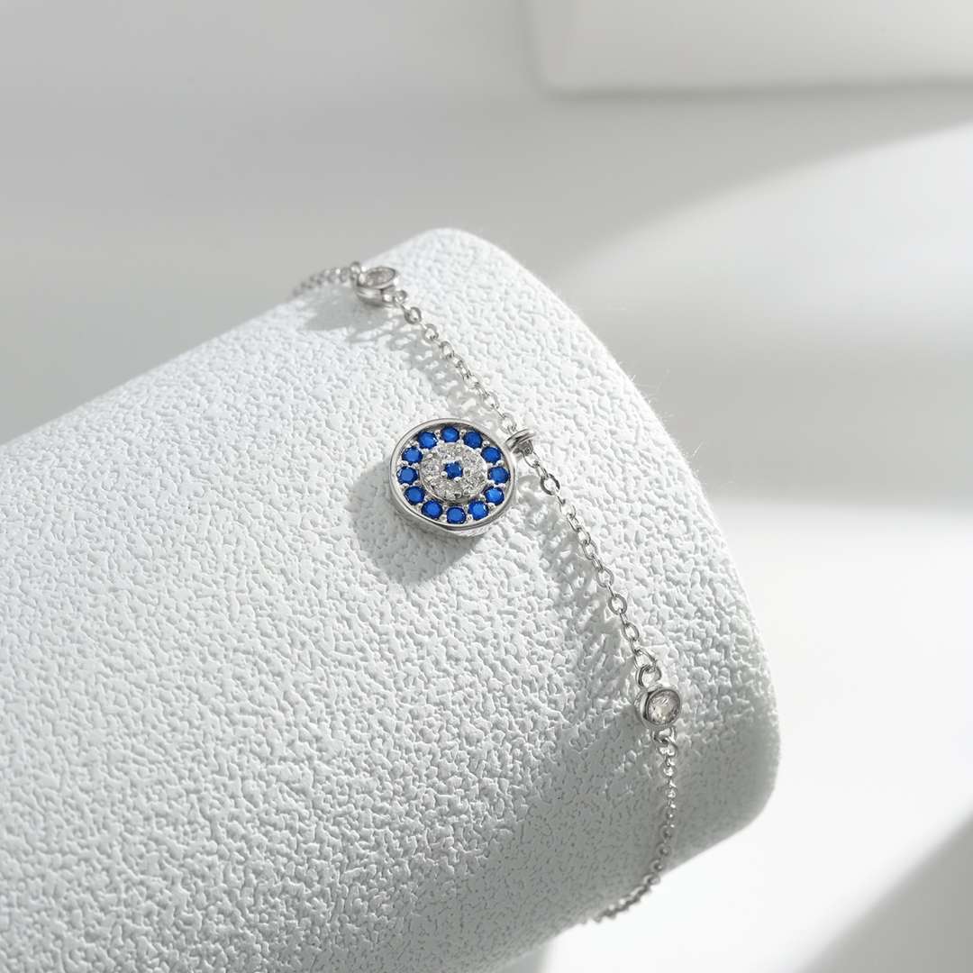 [Royal Jewelry]Devil's Eye Round Shape Bracelet