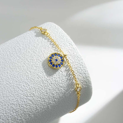 [Royal Jewelry]Devil's Eye Round Shape Bracelet