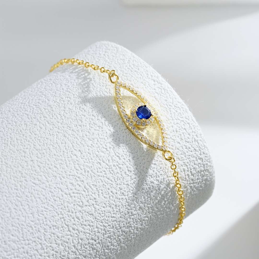 [Royal Jewelry]Devil's Eye Hollow Design Bracelet