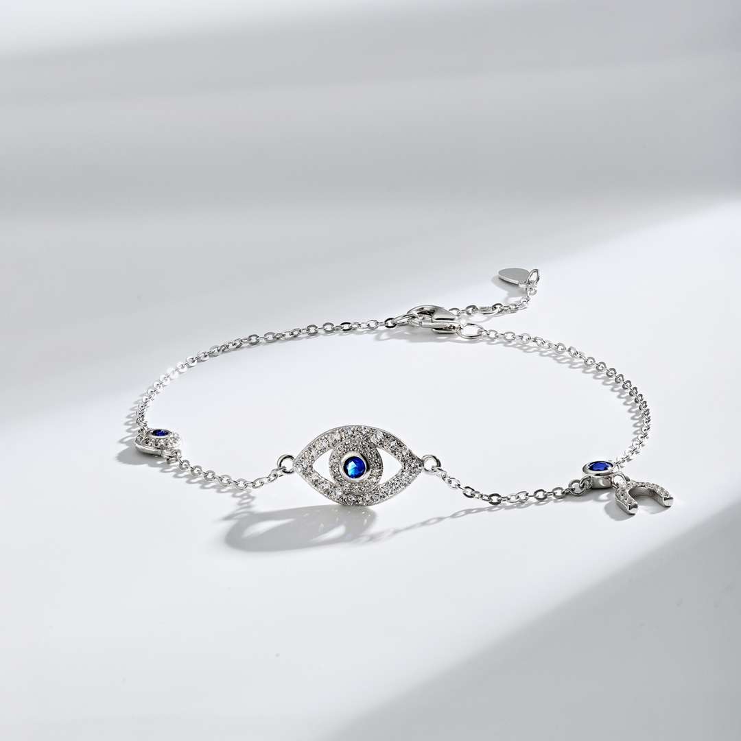 [Royal Jewelry]Dainty Eye Shape Necklace
