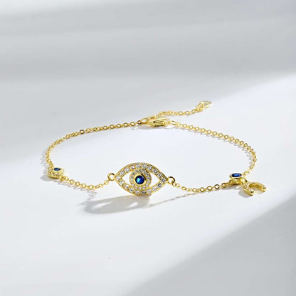 [Royal Jewelry]Dainty Eye Shape Necklace