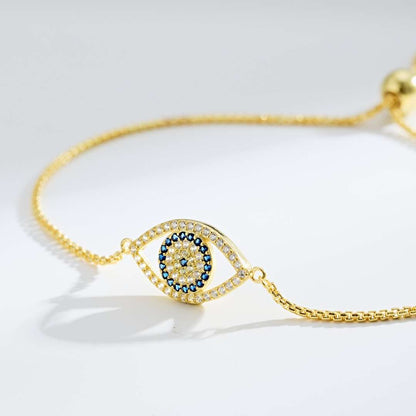 [Royal Jewelry]Dazzling Eye Shape Necklace