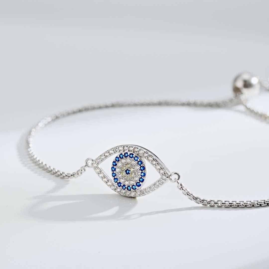 [Royal Jewelry]Dazzling Eye Shape Necklace