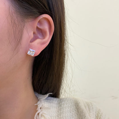 [Royal Jewelry]Ornate Square Shape Earrings