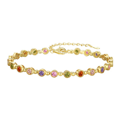 [Royal Jewelry]Sparkling Exquisite Round Cut Party Bracelet