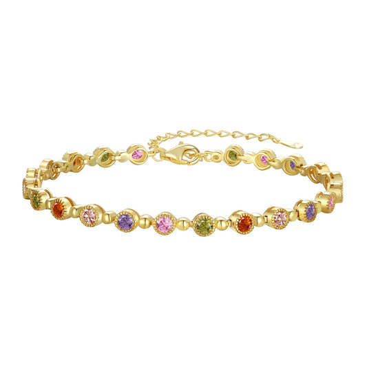 [Royal Jewelry]Sparkling Exquisite Round Cut Party Bracelet