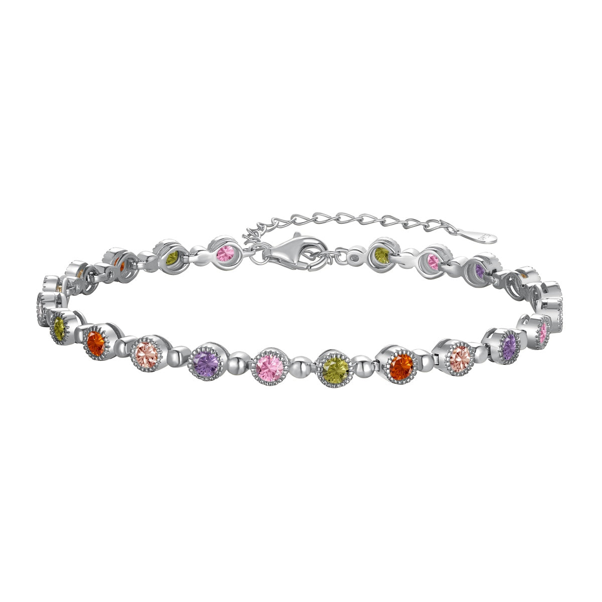 [Royal Jewelry]Sparkling Exquisite Round Cut Party Bracelet