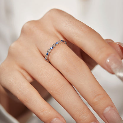[Royal Jewelry]Radiant Colorful Round Shape Daily Ring