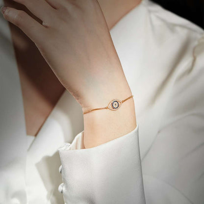 [Royal Jewelry]Dazzling Eye Shape Necklace