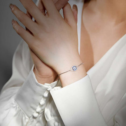 [Royal Jewelry]Dazzling Eye Shape Necklace