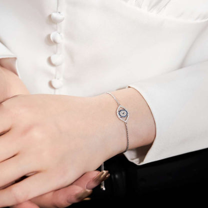 [Royal Jewelry]Dazzling Eye Shape Necklace